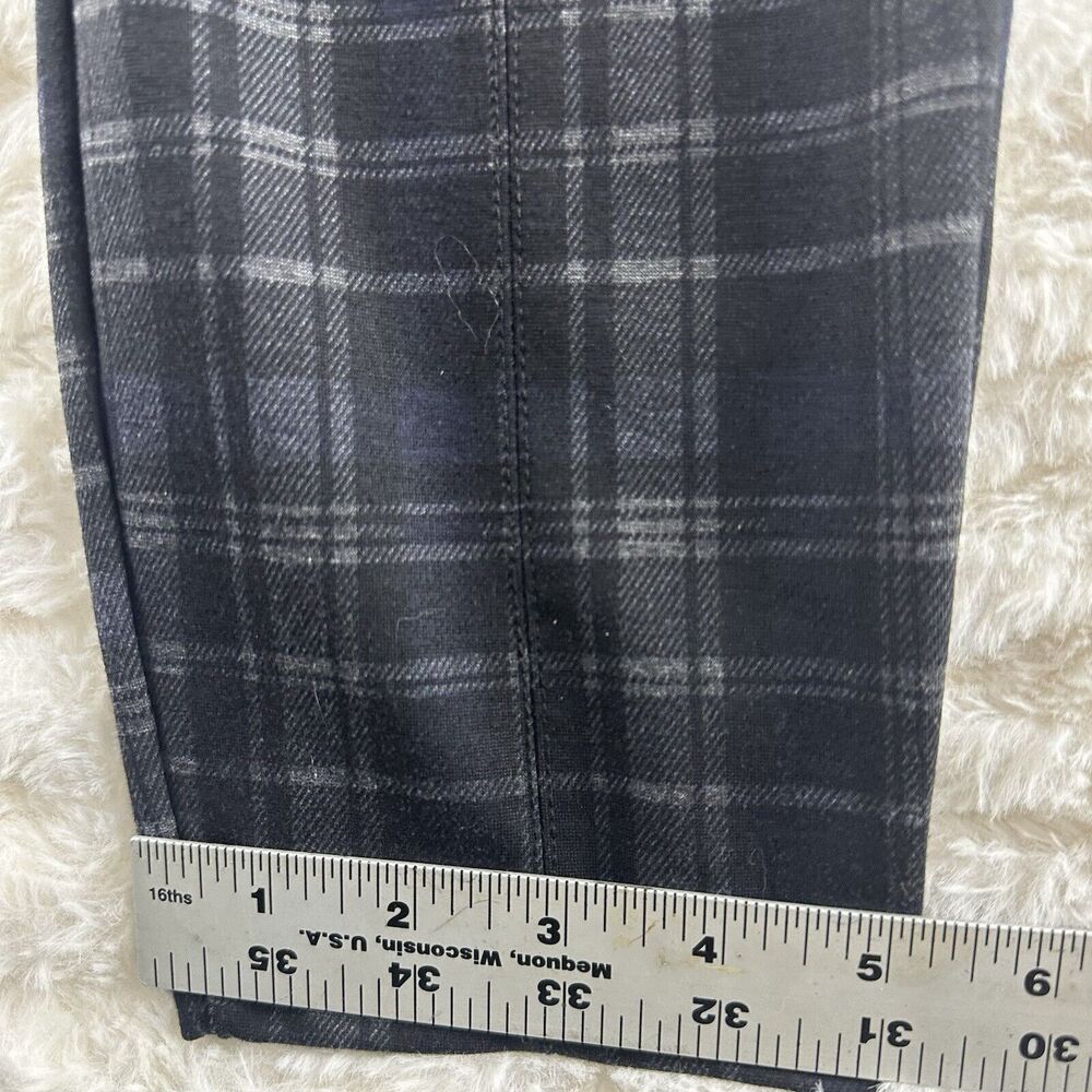 Christopher & Banks Dress Pants Mid Rise Plaid Shaped Fit Size XL Women Stretchy - Picture 12 of 16